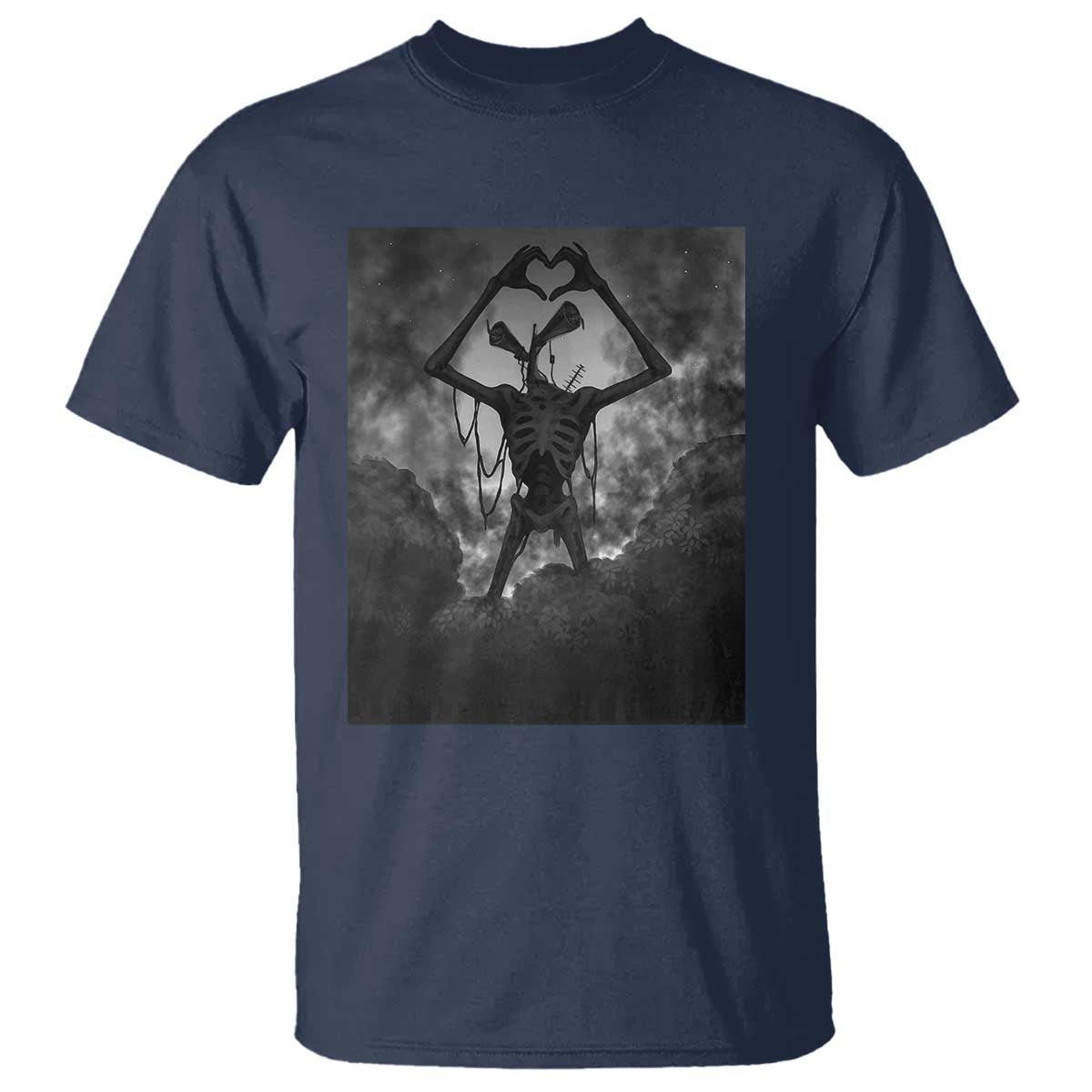 Siren Head T Shirt Horror Poster Halloween Supernatural American Cryptid - Wonder Print Shop