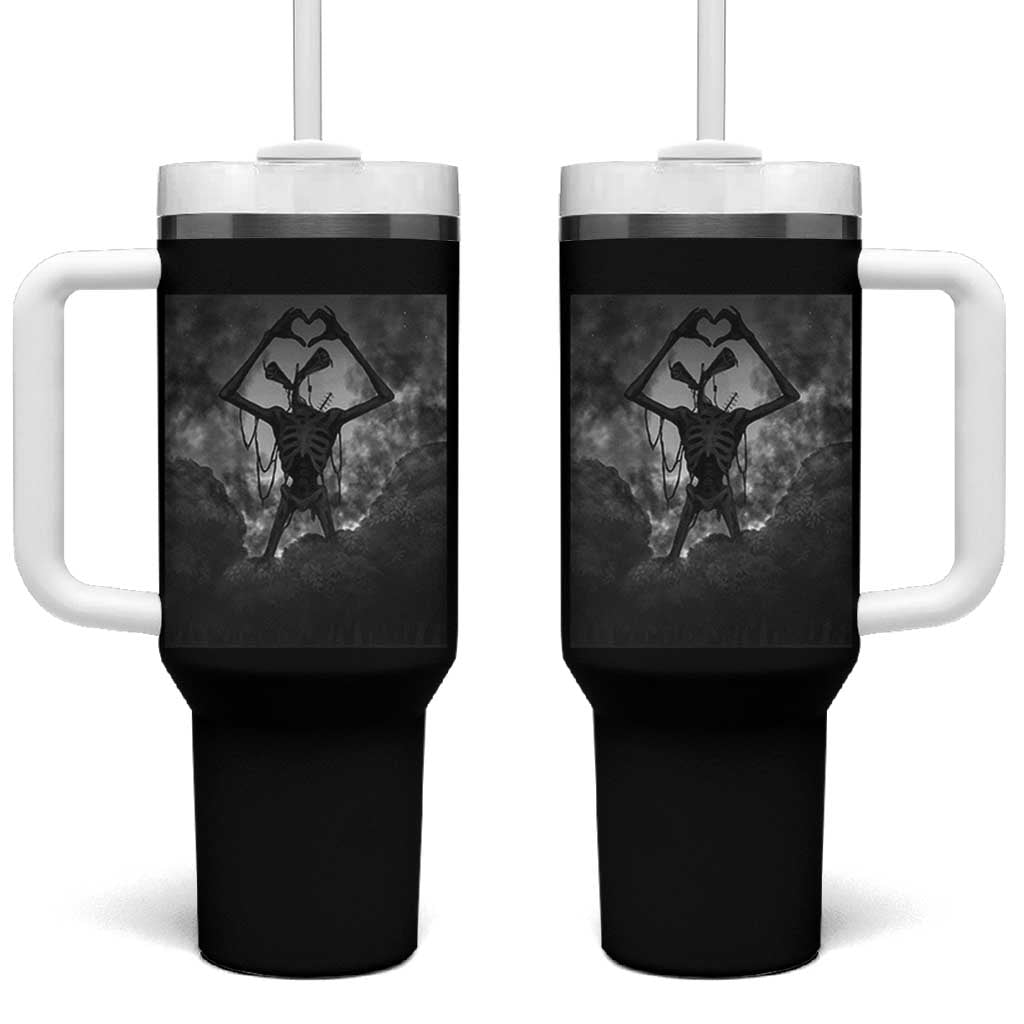 Siren Head Tumbler With Handle Horror Poster Halloween Supernatural American Cryptid - Wonder Print Shop