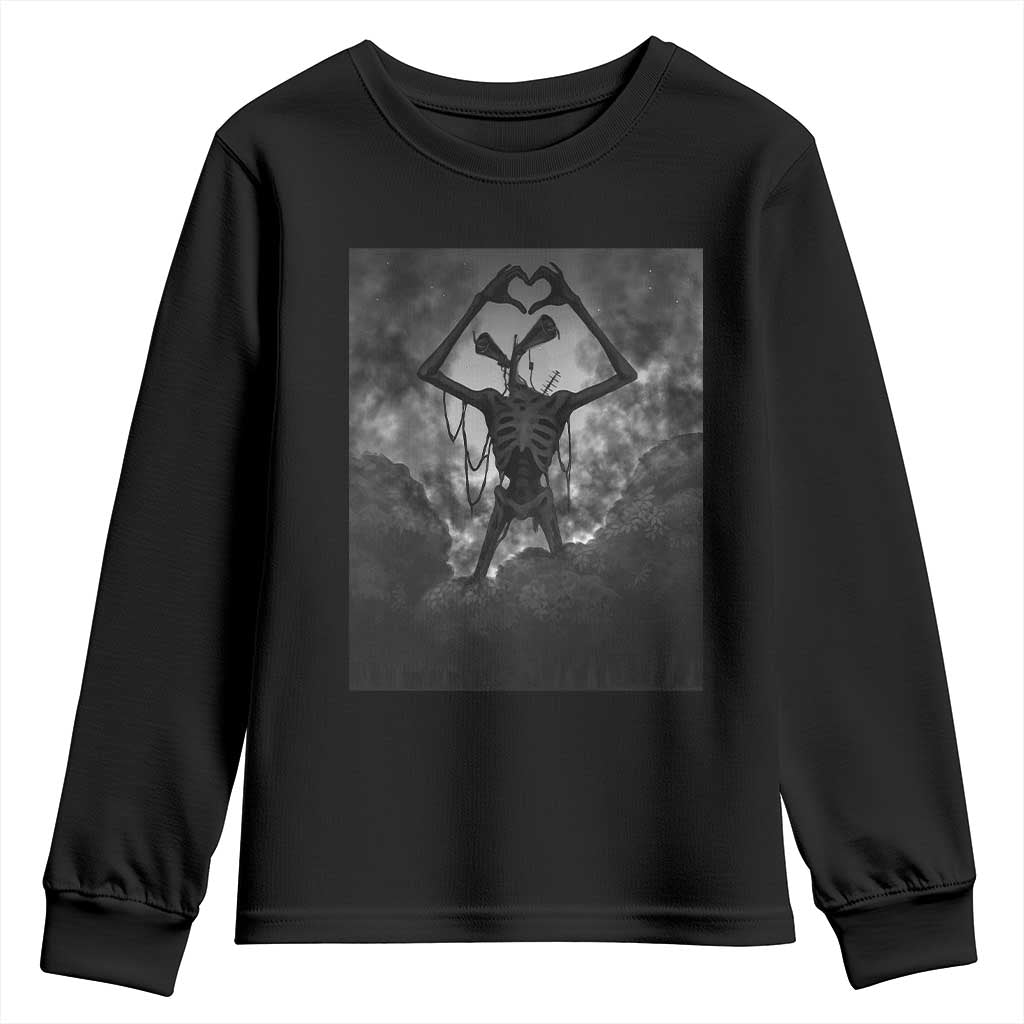 Siren Head Youth Sweatshirt Horror Poster Halloween Supernatural American Cryptid - Wonder Print Shop