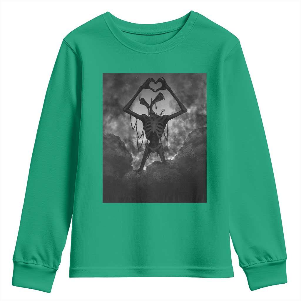 Siren Head Youth Sweatshirt Horror Poster Halloween Supernatural American Cryptid - Wonder Print Shop
