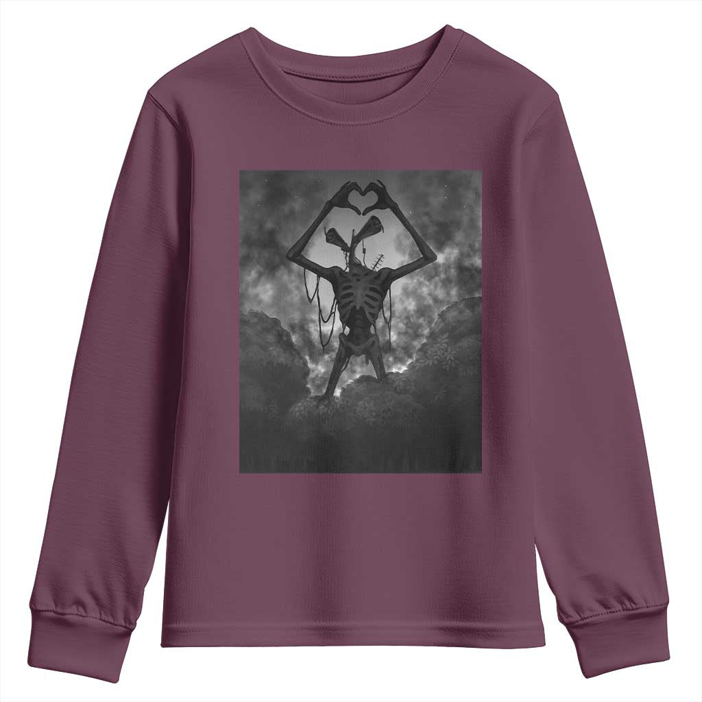Siren Head Youth Sweatshirt Horror Poster Halloween Supernatural American Cryptid - Wonder Print Shop