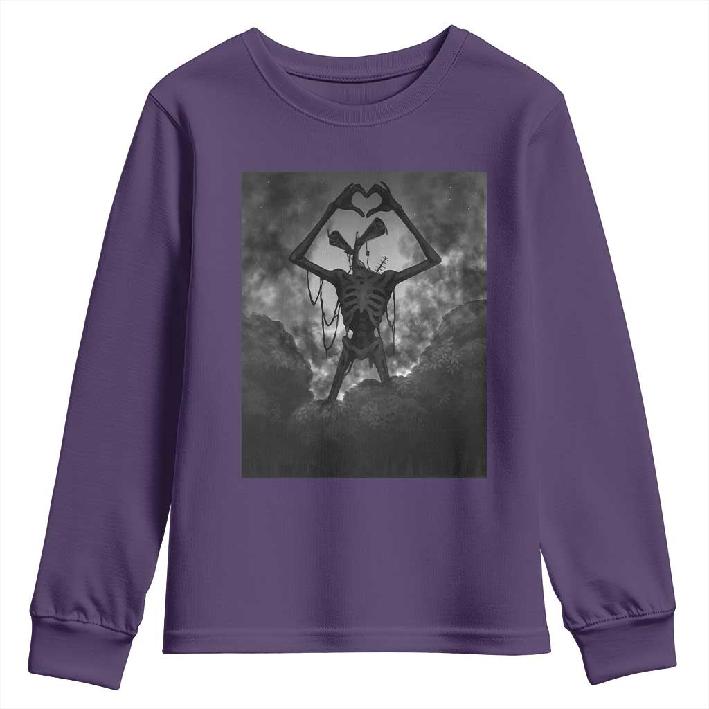 Siren Head Youth Sweatshirt Horror Poster Halloween Supernatural American Cryptid - Wonder Print Shop
