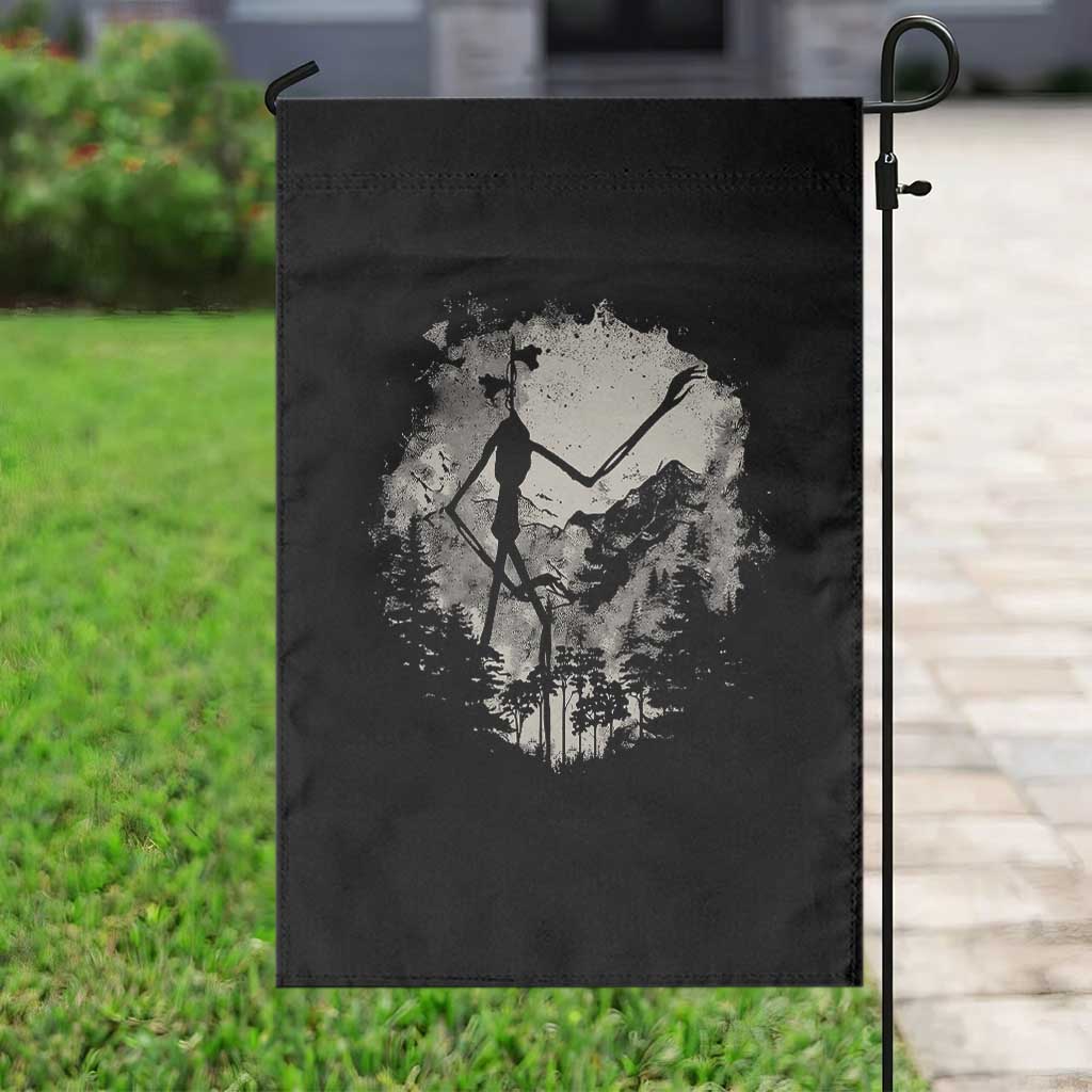 Siren Head Garden Flag Retro Vintage American Cryptid Mountain Trees - Wonder Print Shop