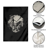 Siren Head Garden Flag Retro Vintage American Cryptid Mountain Trees - Wonder Print Shop