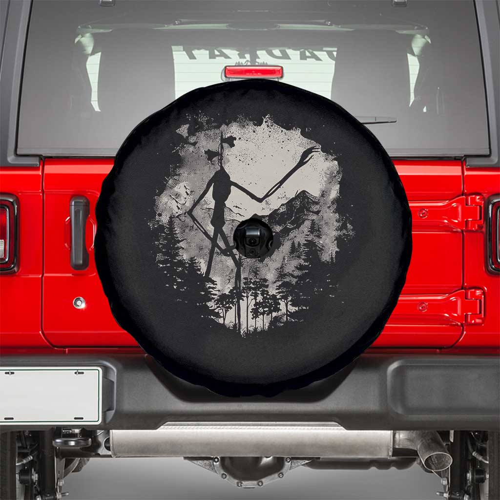 Siren Head Spare Tire Cover Retro Vintage American Cryptid Mountain Trees - Wonder Print Shop