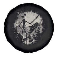 Siren Head Spare Tire Cover Retro Vintage American Cryptid Mountain Trees - Wonder Print Shop
