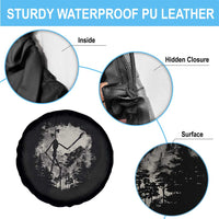 Siren Head Spare Tire Cover Retro Vintage American Cryptid Mountain Trees - Wonder Print Shop