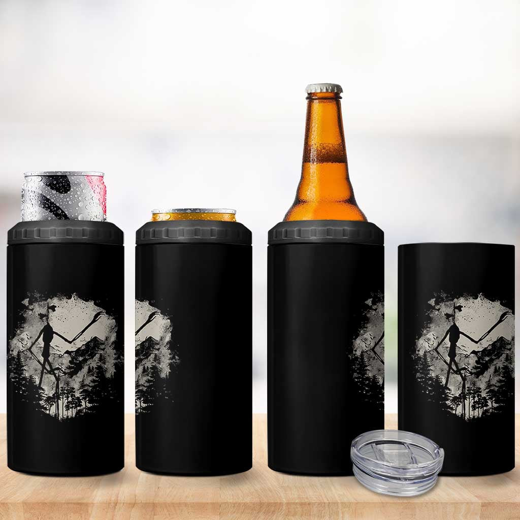 Siren Head 4 in 1 Can Cooler Tumbler Retro Vintage American Cryptid Mountain Trees - Wonder Print Shop