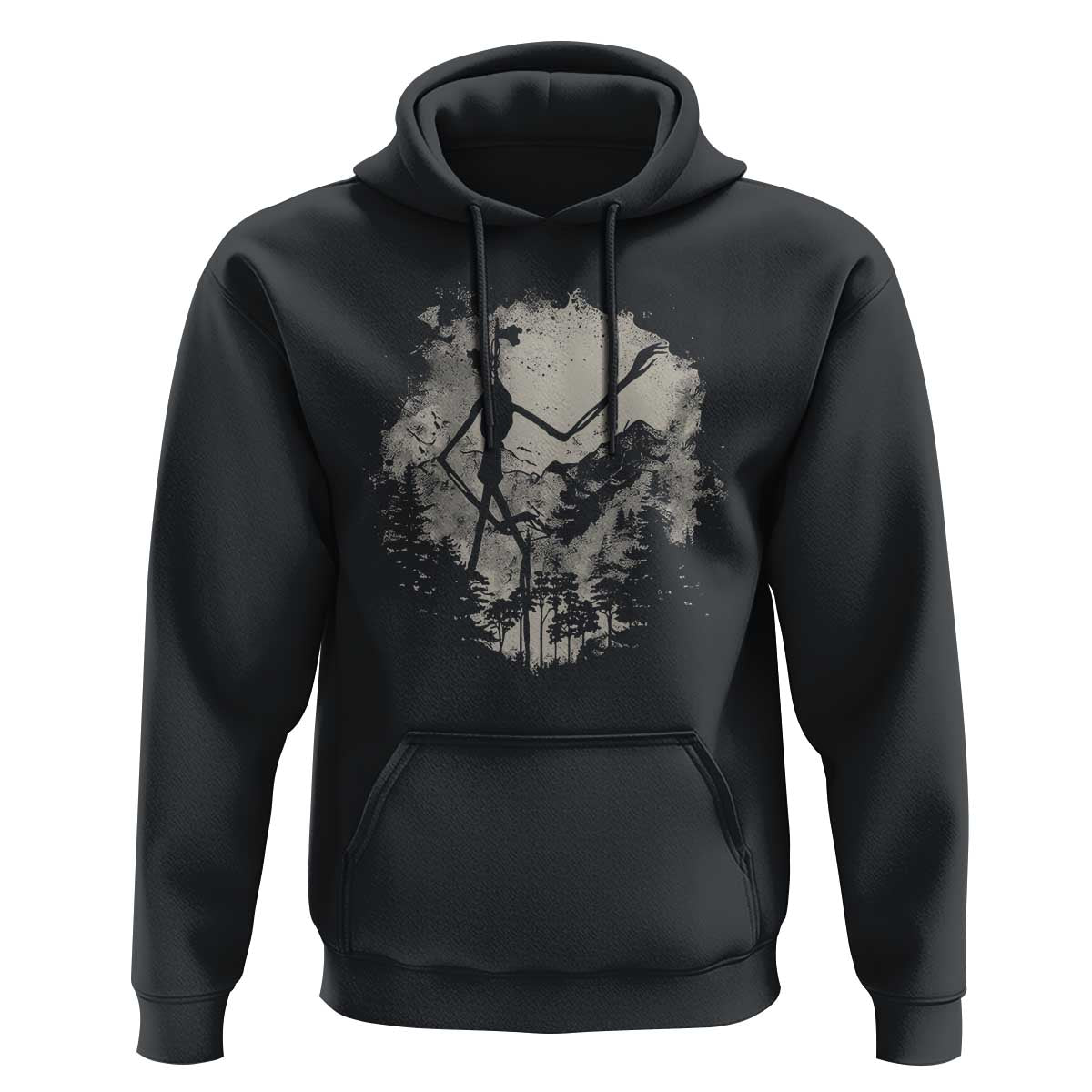 Siren Head Hoodie Retro Vintage American Cryptid Mountain Trees - Wonder Print Shop