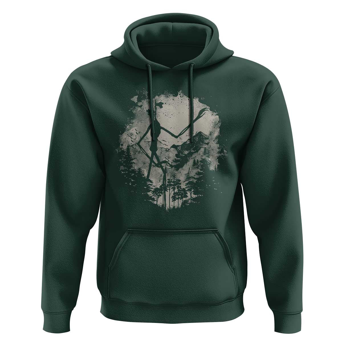Siren Head Hoodie Retro Vintage American Cryptid Mountain Trees - Wonder Print Shop