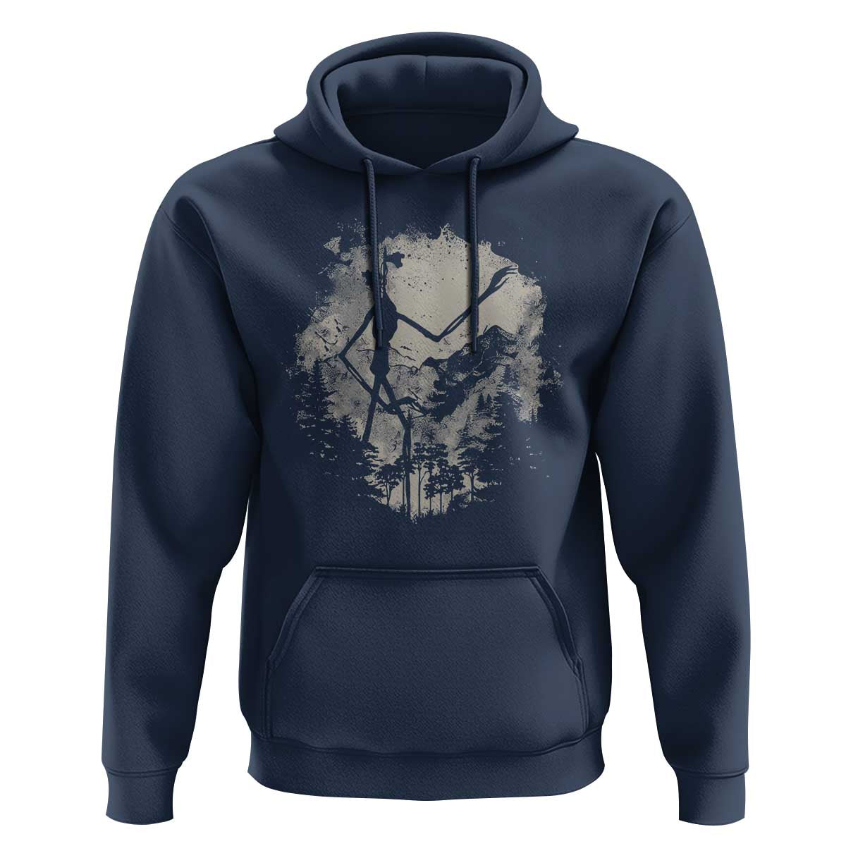Siren Head Hoodie Retro Vintage American Cryptid Mountain Trees - Wonder Print Shop