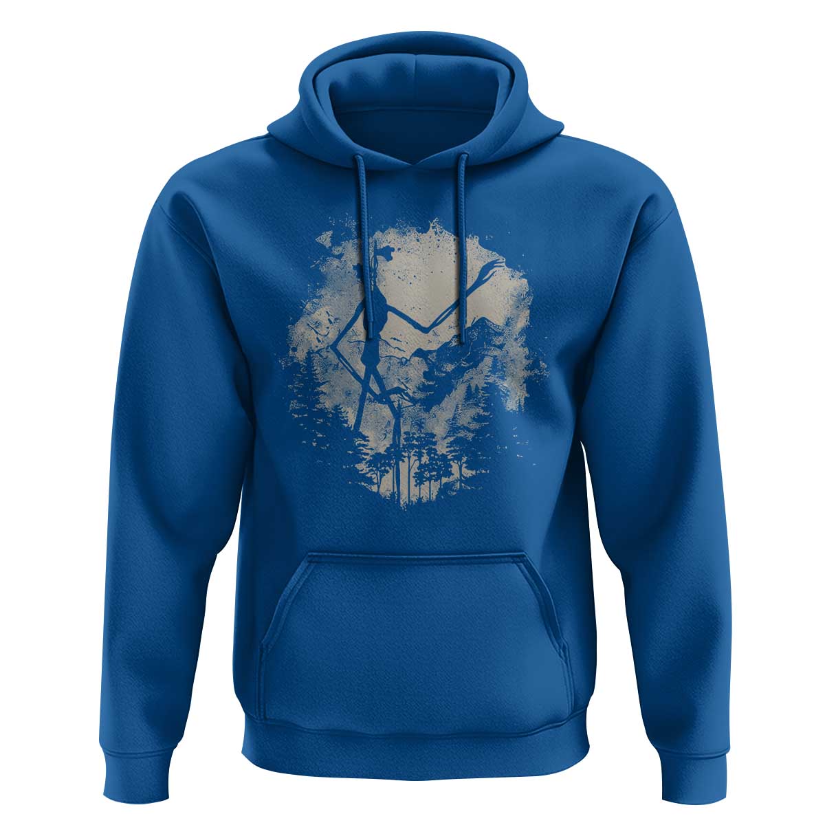 Siren Head Hoodie Retro Vintage American Cryptid Mountain Trees - Wonder Print Shop