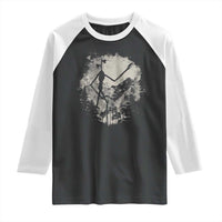 Siren Head Raglan Shirt Retro Vintage American Cryptid Mountain Trees - Wonder Print Shop