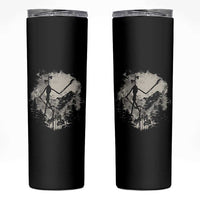 Siren Head Skinny Tumbler Retro Vintage American Cryptid Mountain Trees - Wonder Print Shop