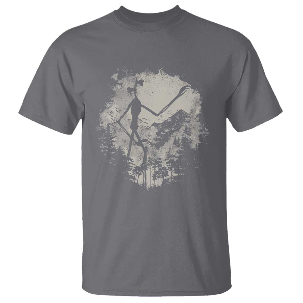 Siren Head T Shirt Retro Vintage American Cryptid Mountain Trees - Wonder Print Shop
