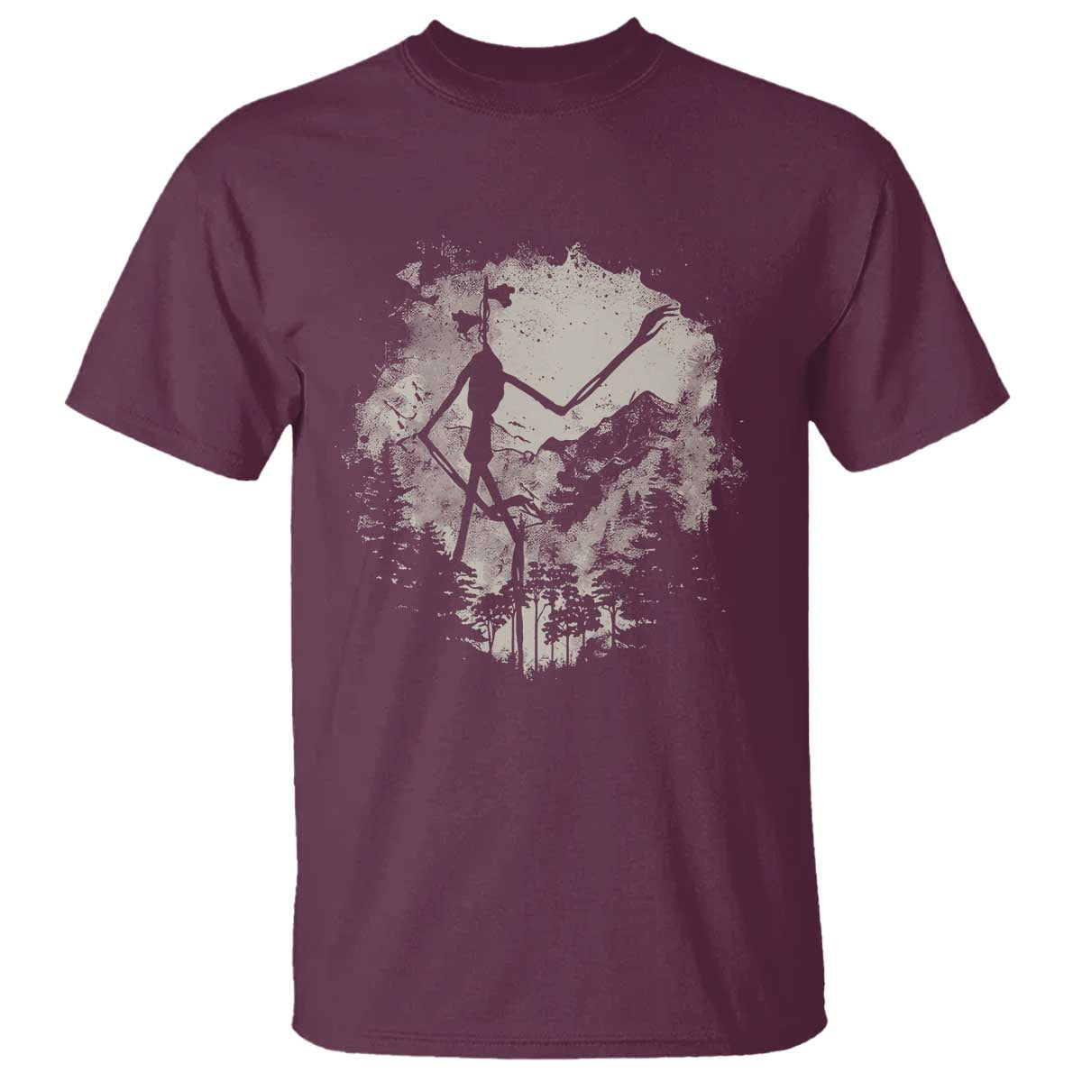 Siren Head T Shirt Retro Vintage American Cryptid Mountain Trees - Wonder Print Shop