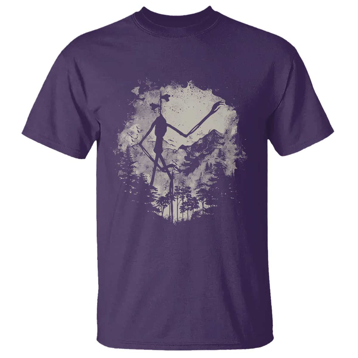 Siren Head T Shirt Retro Vintage American Cryptid Mountain Trees - Wonder Print Shop