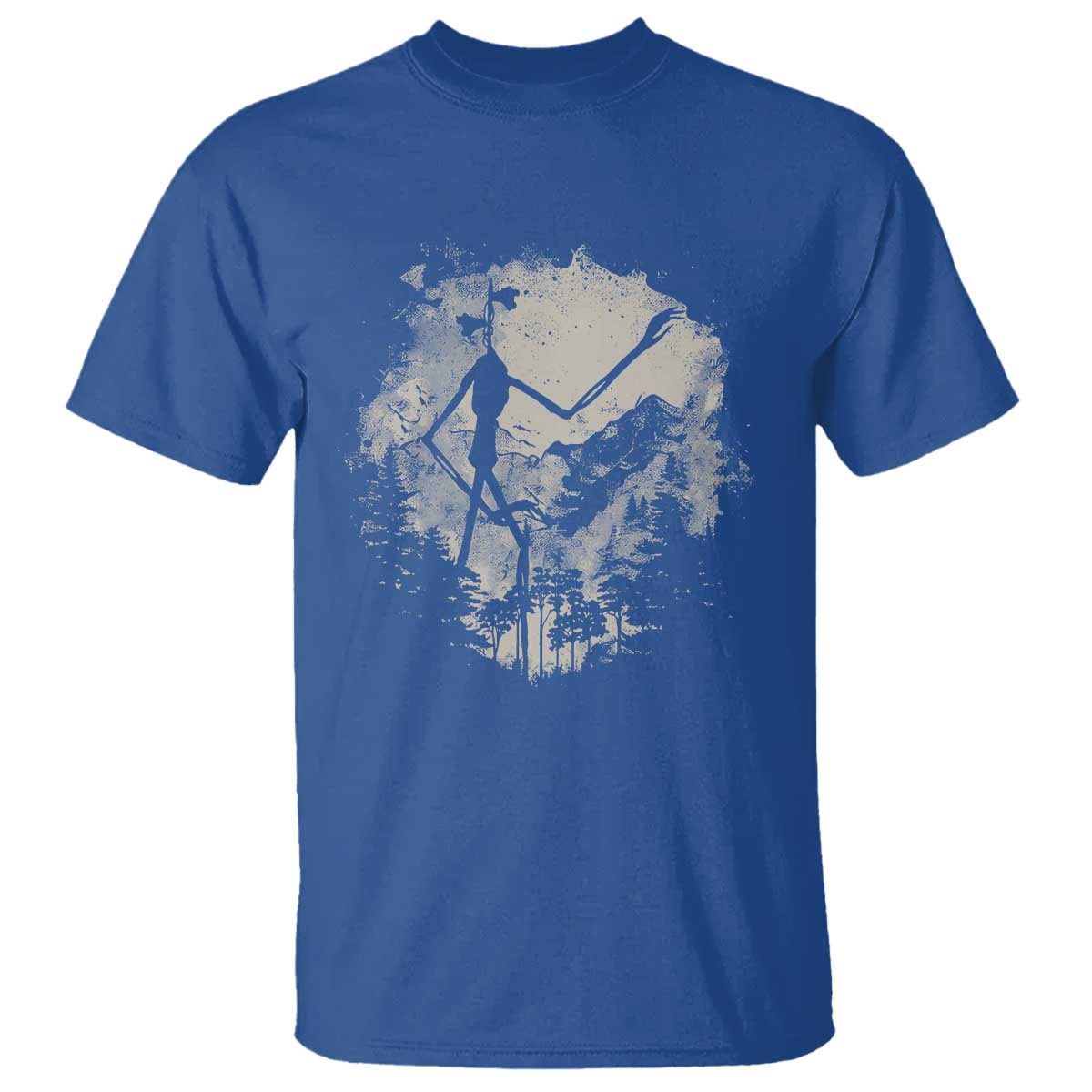 Siren Head T Shirt Retro Vintage American Cryptid Mountain Trees - Wonder Print Shop