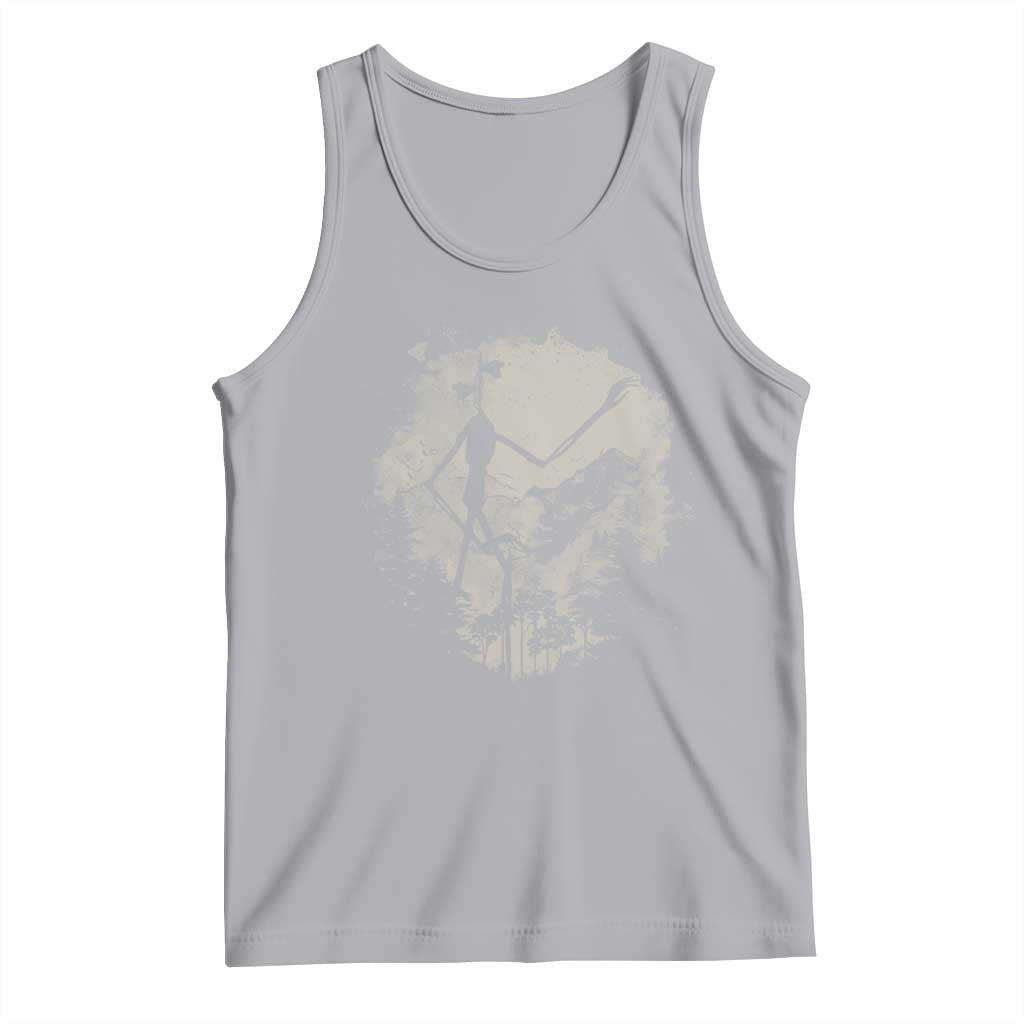 Siren Head Tank Top Retro Vintage American Cryptid Mountain Trees - Wonder Print Shop