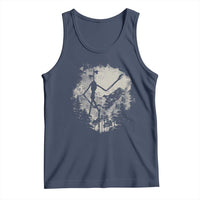 Siren Head Tank Top Retro Vintage American Cryptid Mountain Trees - Wonder Print Shop