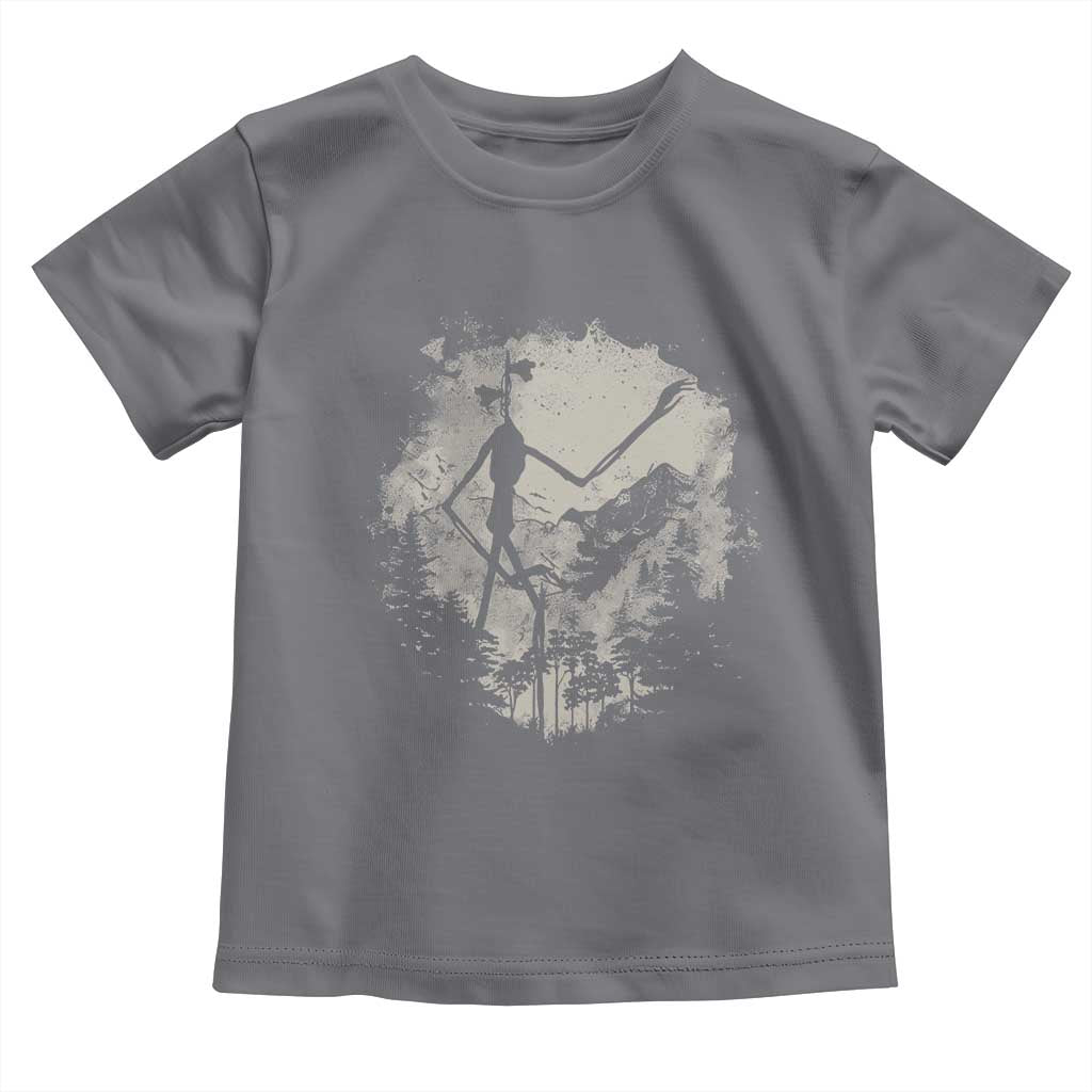 Siren Head Toddler T Shirt Retro Vintage American Cryptid Mountain Trees - Wonder Print Shop