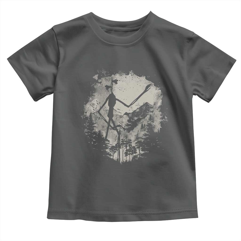 Siren Head Toddler T Shirt Retro Vintage American Cryptid Mountain Trees - Wonder Print Shop
