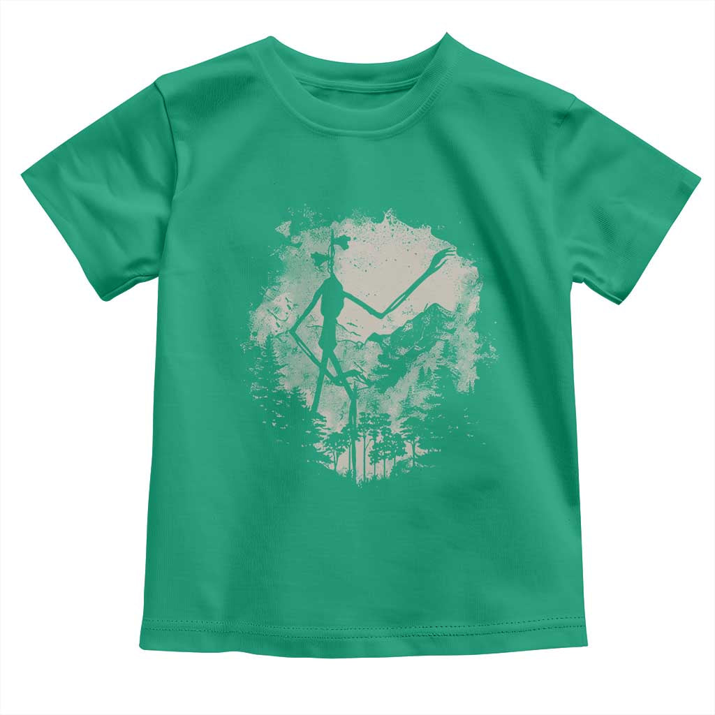 Siren Head Toddler T Shirt Retro Vintage American Cryptid Mountain Trees - Wonder Print Shop