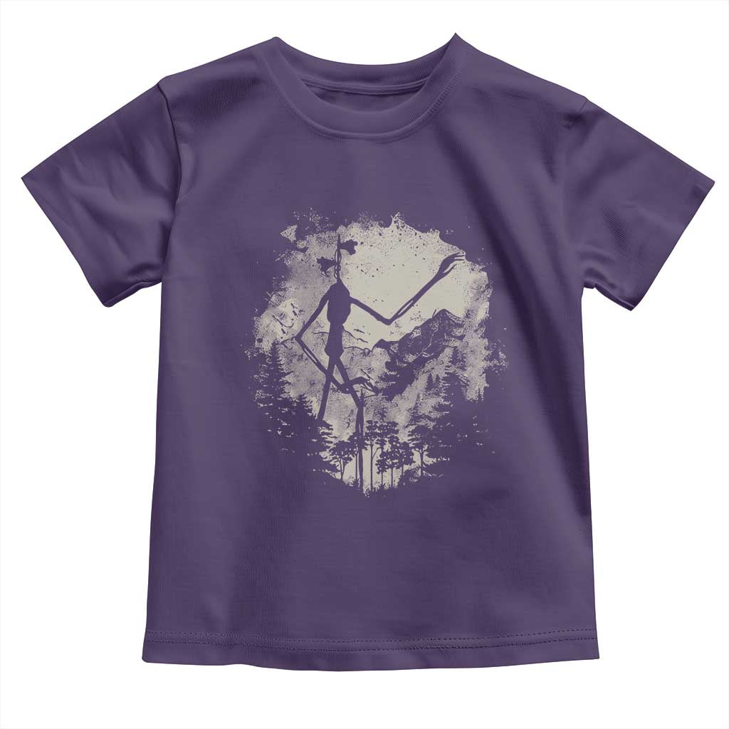 Siren Head Toddler T Shirt Retro Vintage American Cryptid Mountain Trees - Wonder Print Shop