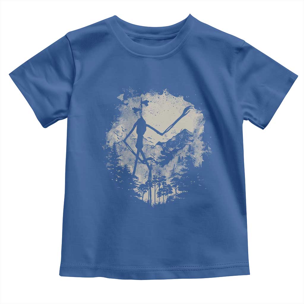 Siren Head Toddler T Shirt Retro Vintage American Cryptid Mountain Trees - Wonder Print Shop