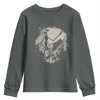 Siren Head Youth Sweatshirt Retro Vintage American Cryptid Mountain Trees - Wonder Print Shop