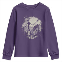 Siren Head Youth Sweatshirt Retro Vintage American Cryptid Mountain Trees - Wonder Print Shop