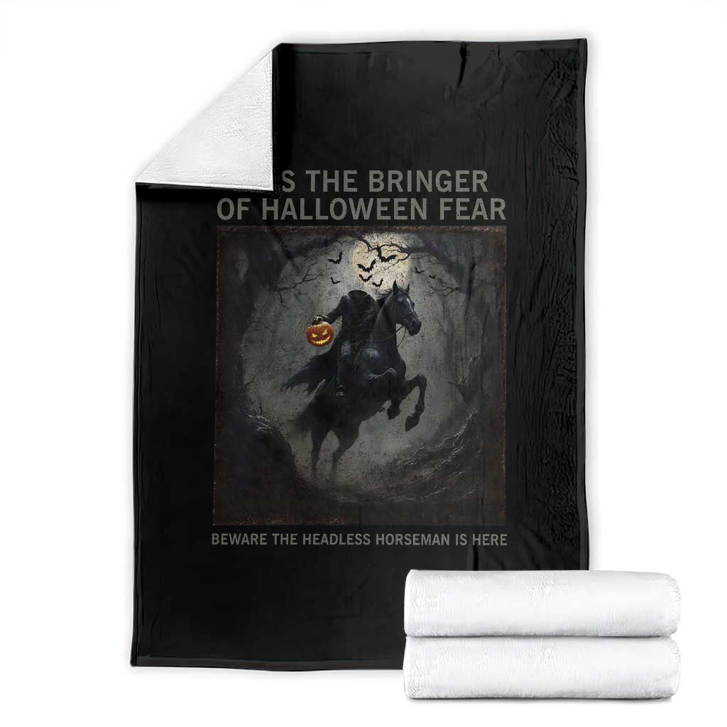 Headless Horseman Throw Blanket Vintage Gothic Scary Costume Halloween October Festive - Wonder Print Shop