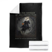 Headless Horseman Throw Blanket Vintage Gothic Scary Costume Halloween October Festive - Wonder Print Shop
