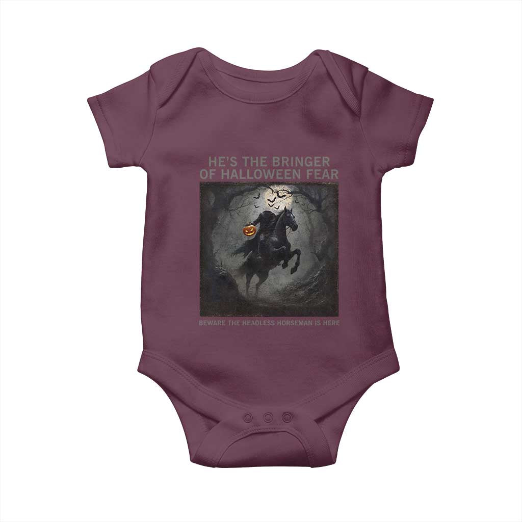 Headless Horseman Baby Onesie Vintage Gothic Scary Costume Halloween October Festive - Wonder Print Shop