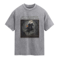 Headless Horseman Washed Cotton T-Shirt Vintage Gothic Scary Costume Halloween October Festive