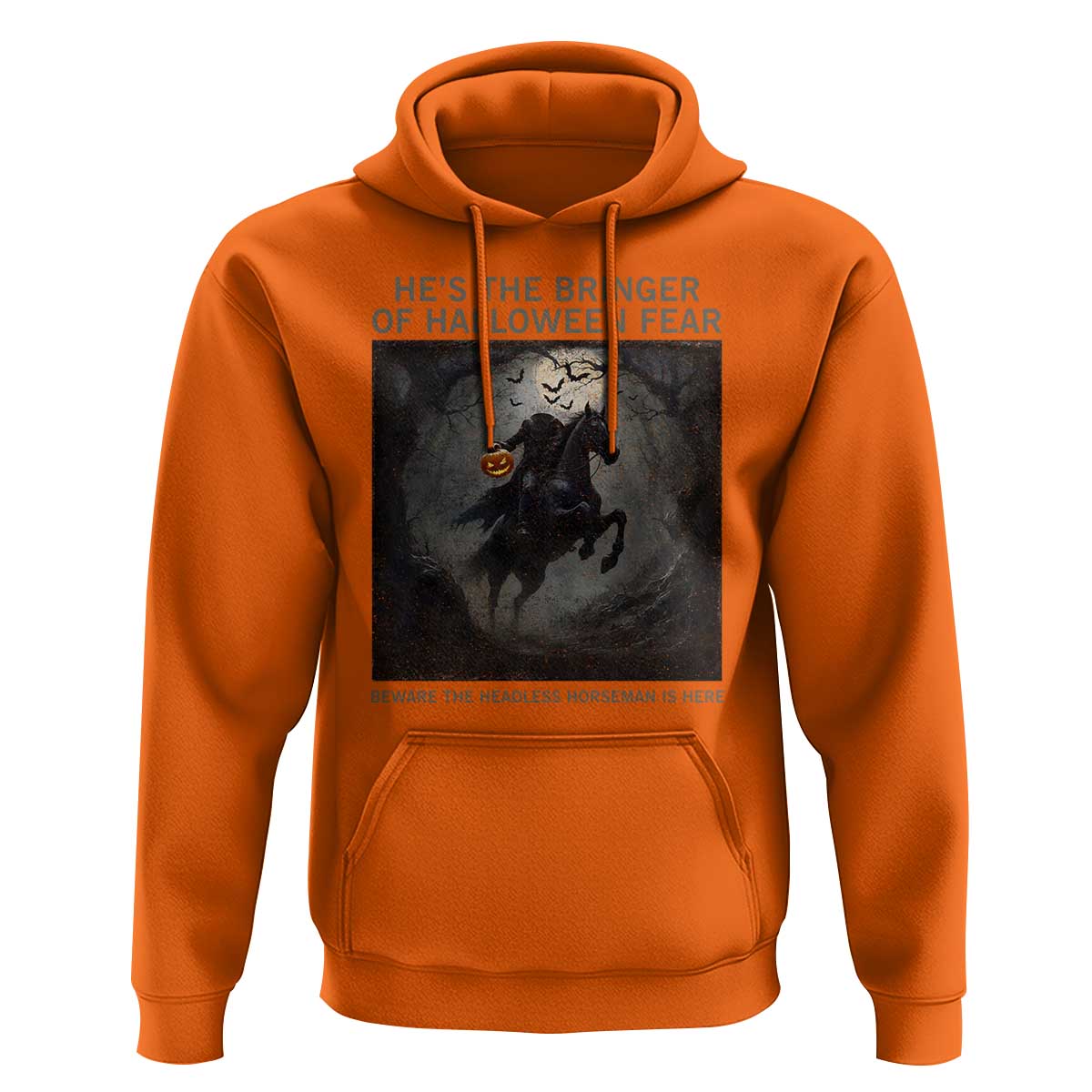 Headless Horseman Hoodie Vintage Gothic Scary Costume Halloween October Festive - Wonder Print Shop