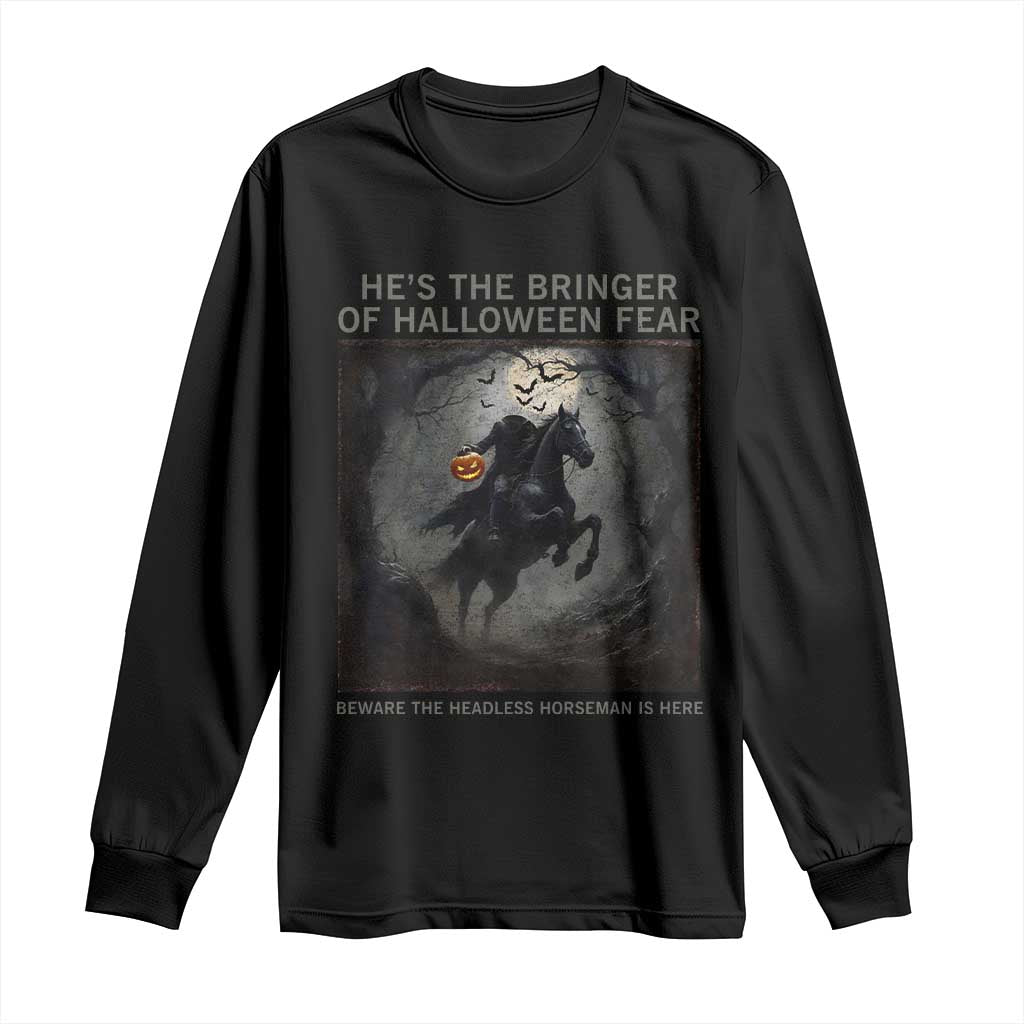 Headless Horseman Long Sleeve Shirt Vintage Gothic Scary Costume Halloween October Festive - Wonder Print Shop