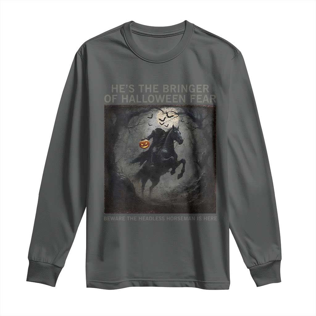 Headless Horseman Long Sleeve Shirt Vintage Gothic Scary Costume Halloween October Festive - Wonder Print Shop