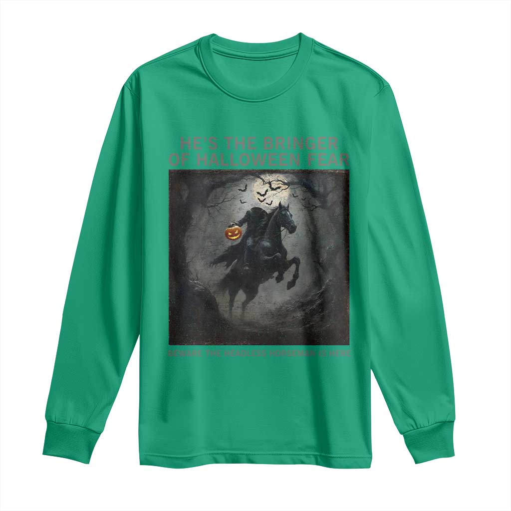 Headless Horseman Long Sleeve Shirt Vintage Gothic Scary Costume Halloween October Festive - Wonder Print Shop