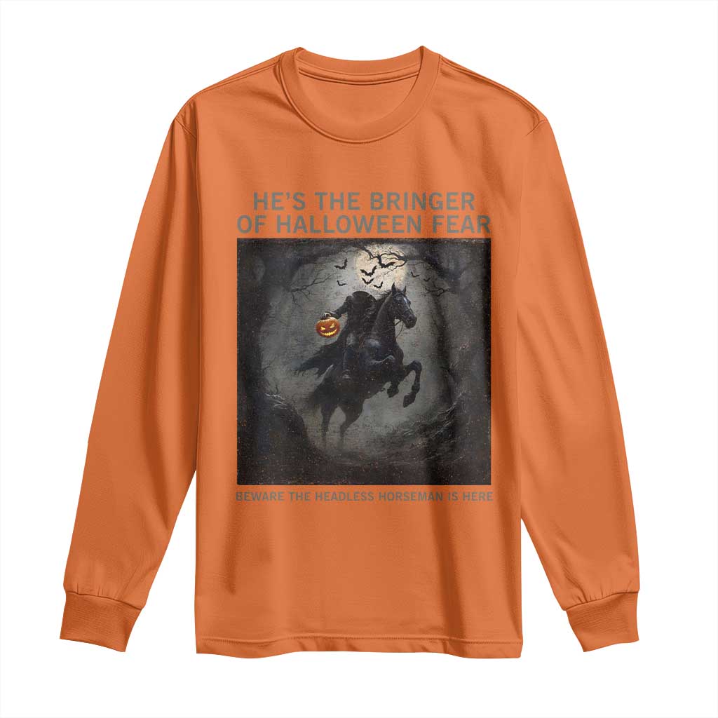 Headless Horseman Long Sleeve Shirt Vintage Gothic Scary Costume Halloween October Festive - Wonder Print Shop