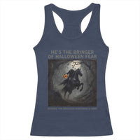 Headless Horseman Racerback Tank Top Vintage Gothic Scary Costume Halloween October Festive - Wonder Print Shop
