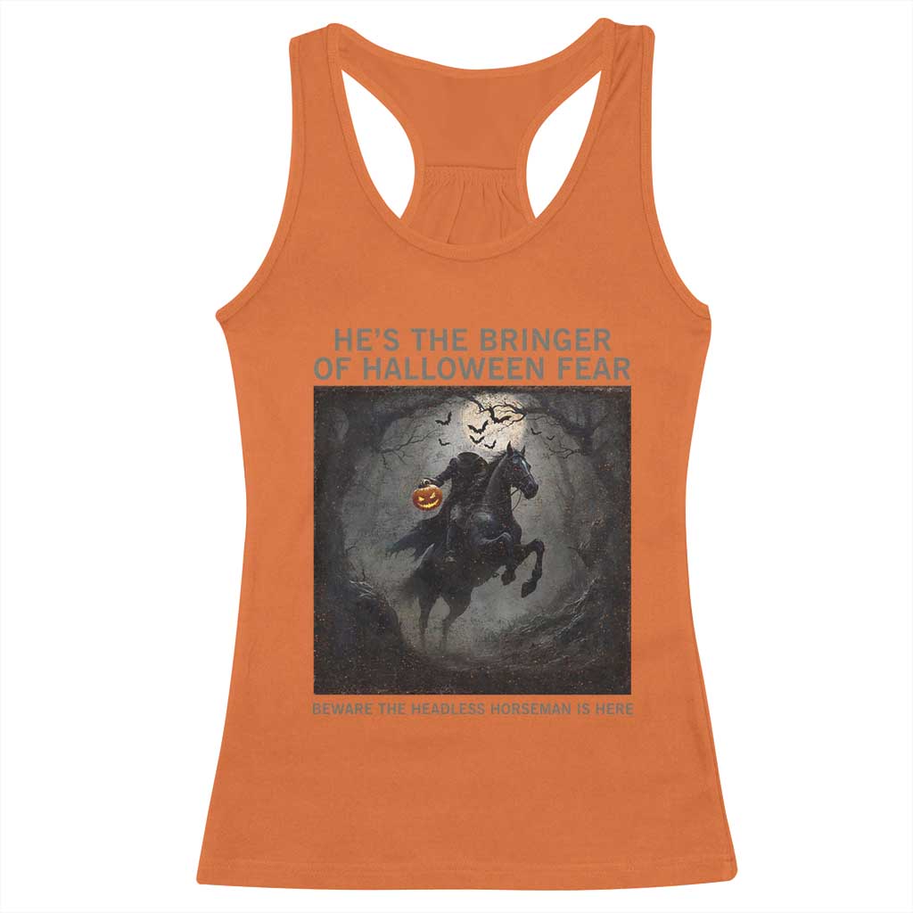 Headless Horseman Racerback Tank Top Vintage Gothic Scary Costume Halloween October Festive - Wonder Print Shop
