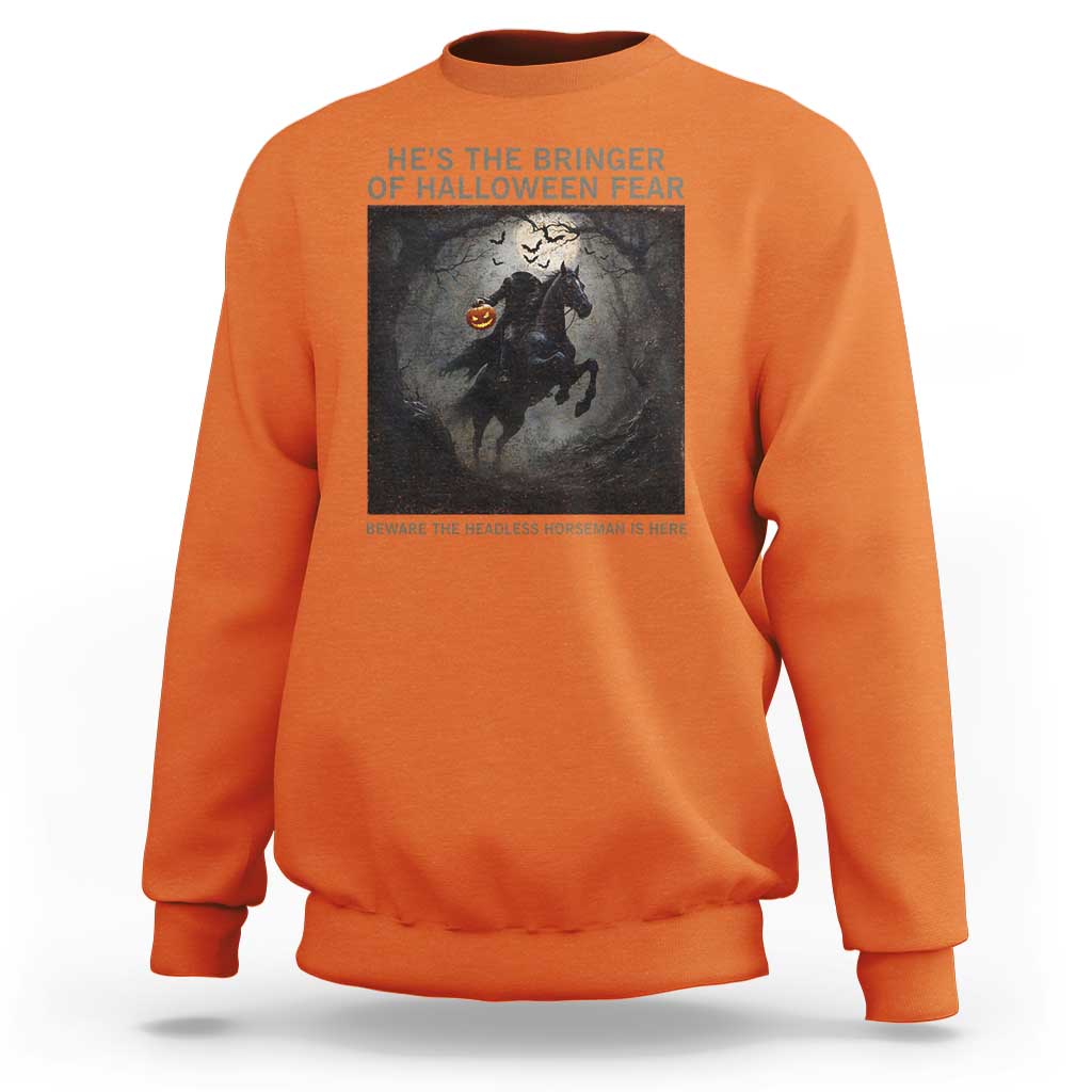 Headless Horseman Sweatshirt Vintage Gothic Scary Costume Halloween October Festive - Wonder Print Shop