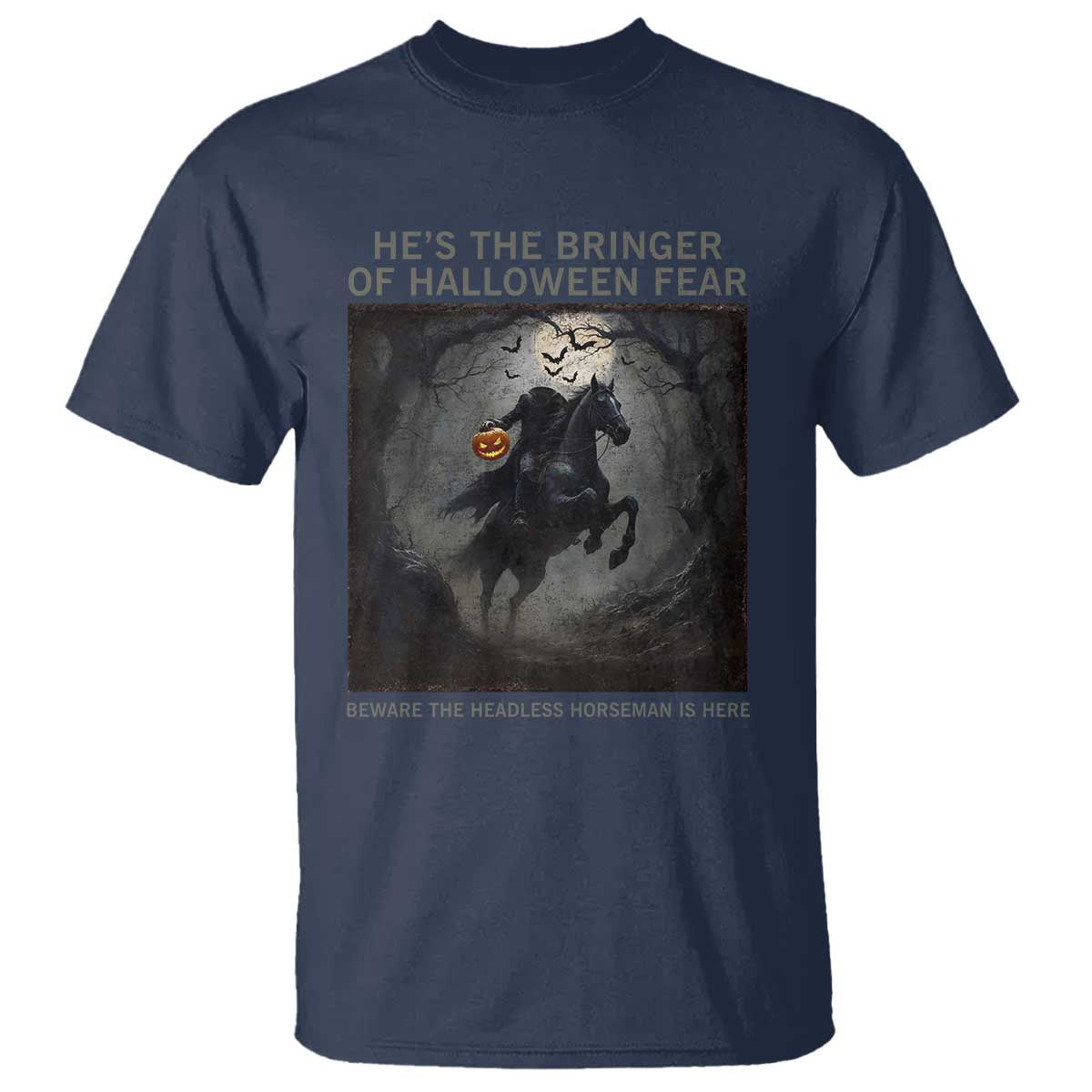 Headless Horseman T Shirt Vintage Gothic Scary Costume Halloween October Festive - Wonder Print Shop