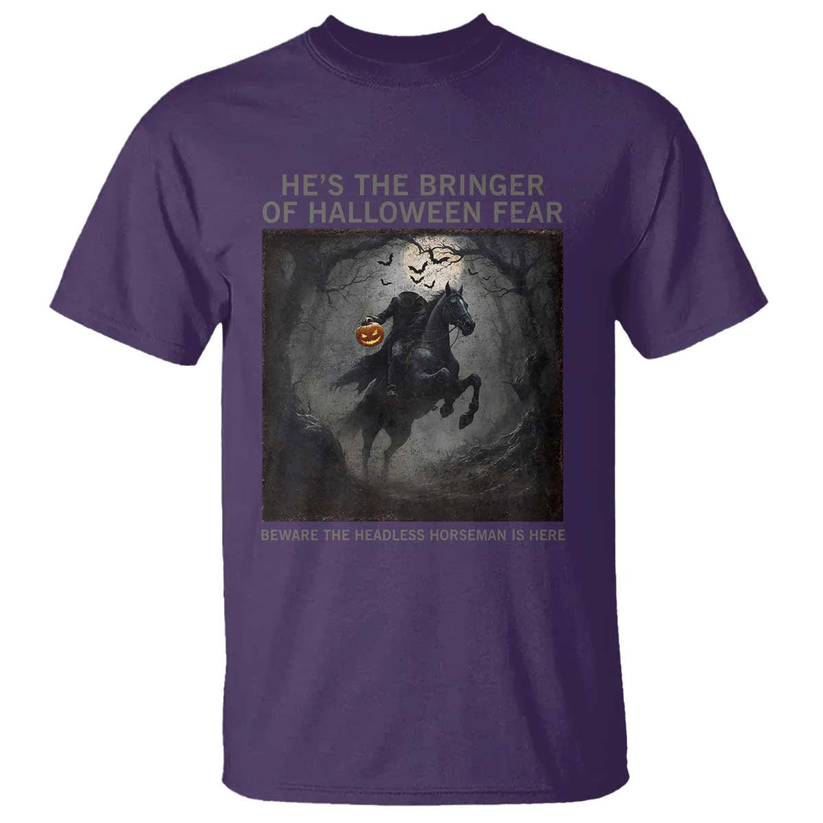 Headless Horseman T Shirt Vintage Gothic Scary Costume Halloween October Festive - Wonder Print Shop