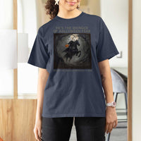 Headless Horseman T Shirt For Women Vintage Gothic Scary Costume Halloween October Festive - Wonder Print Shop