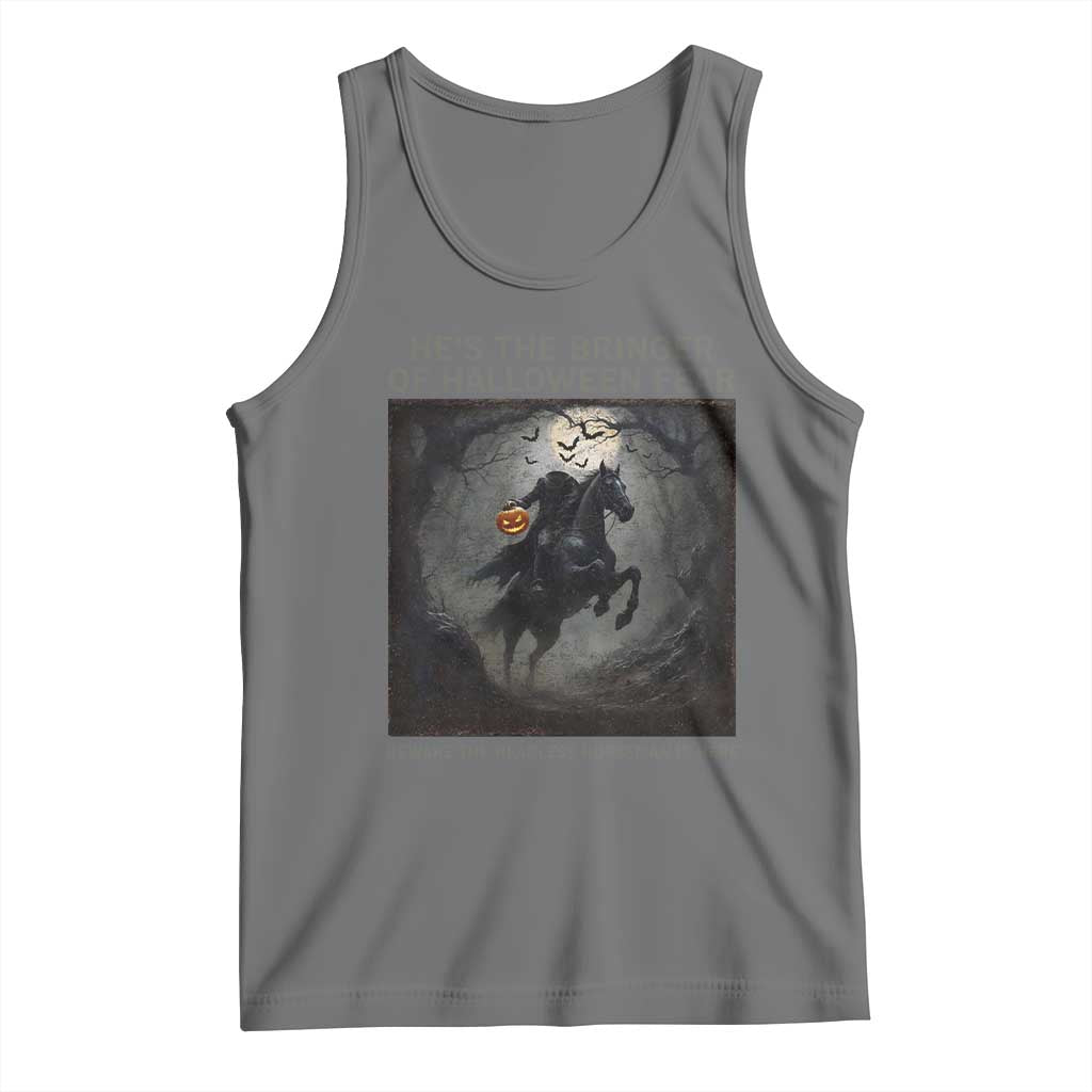 Headless Horseman Tank Top Vintage Gothic Scary Costume Halloween October Festive - Wonder Print Shop
