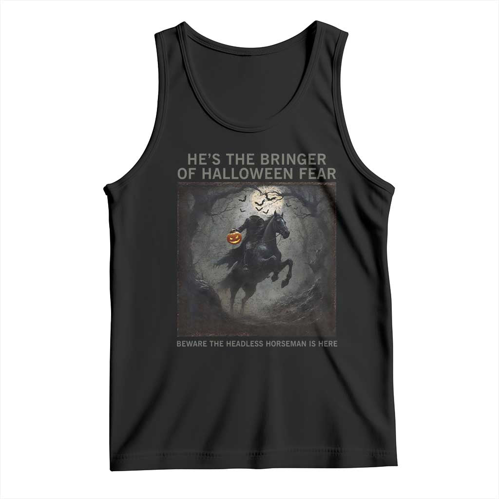 Headless Horseman Tank Top Vintage Gothic Scary Costume Halloween October Festive - Wonder Print Shop