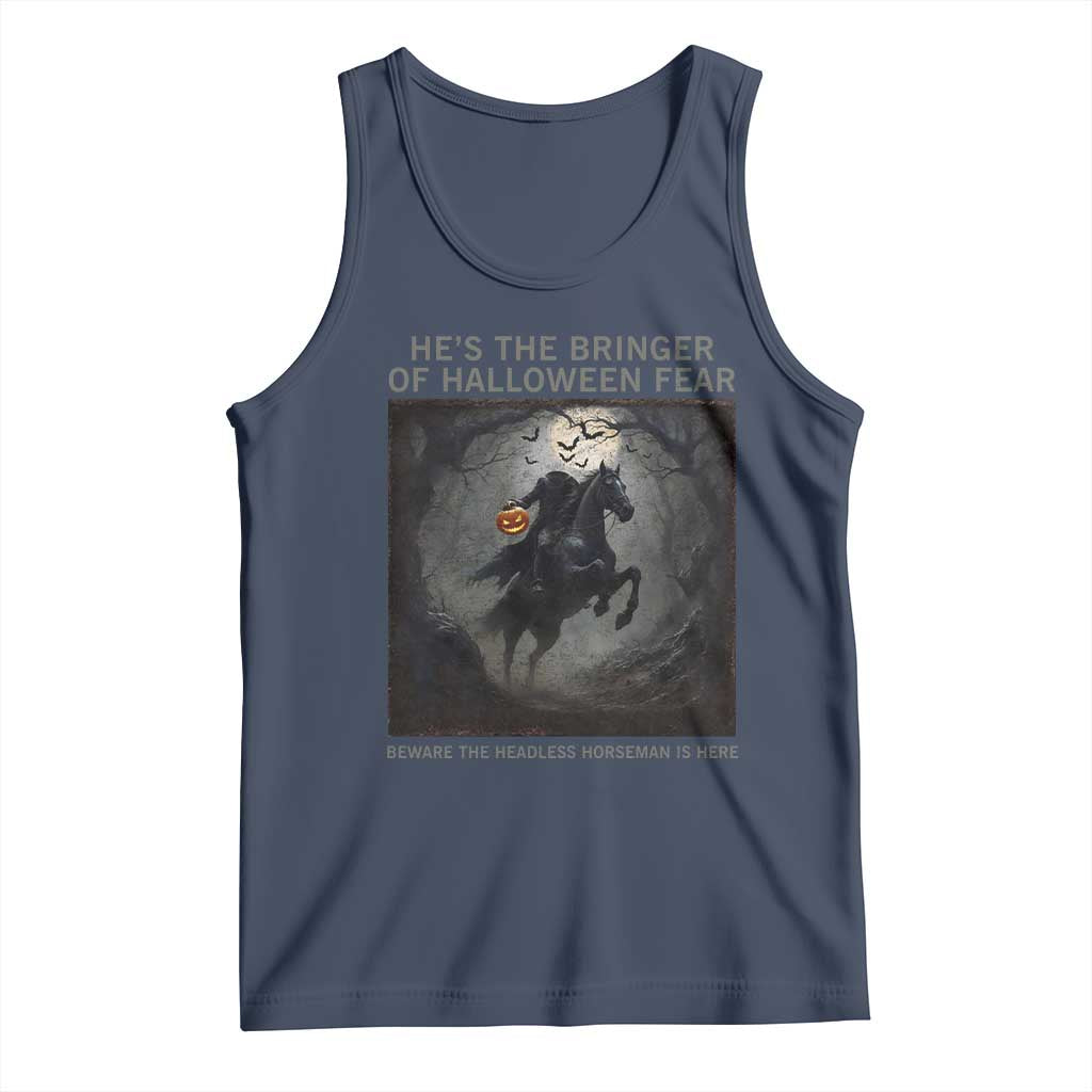 Headless Horseman Tank Top Vintage Gothic Scary Costume Halloween October Festive - Wonder Print Shop