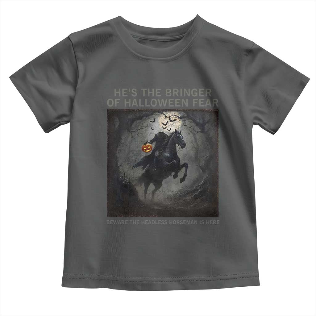 Headless Horseman Toddler T Shirt Vintage Gothic Scary Costume Halloween October Festive - Wonder Print Shop